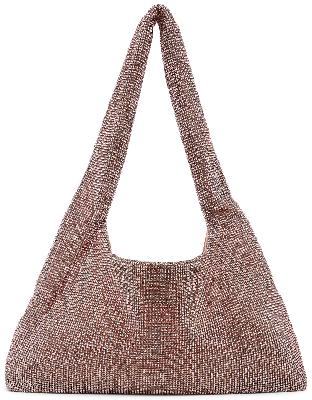 KARA SSENSE Exclusive Pink Crystal Mesh Bag