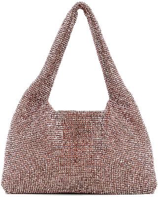 KARA SSENSE Exclusive Pink Mini Crystal Mesh Bag