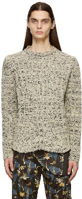 Kiko Kostadinov Off-White & Black Harkman Knit Sweater