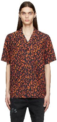 Ksubi Black & Orange Fire Resort Shirt