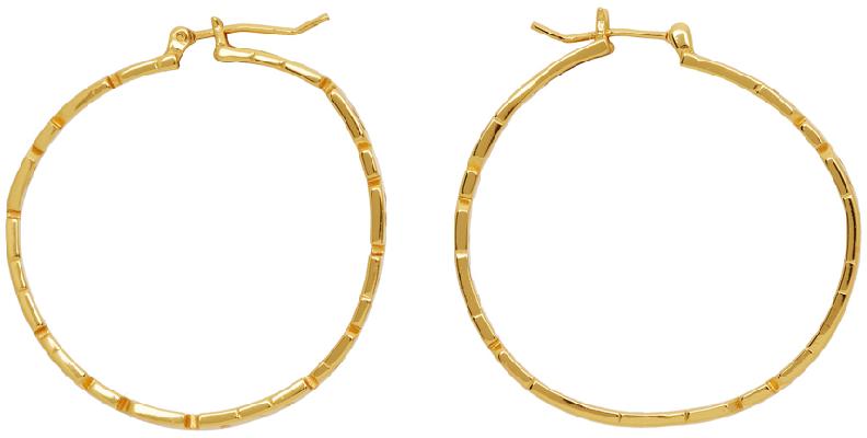 Ksubi Gold Dripps Sott Hoop Earrings