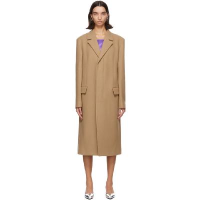 Kwaidan Editions Tan Wool & Cashmere Oversized Coat