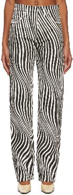 Kwaidan Editions Black & White Over Printed Jeans