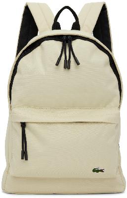 Lacoste Off-White Neocroc Classic Solid Backpack
