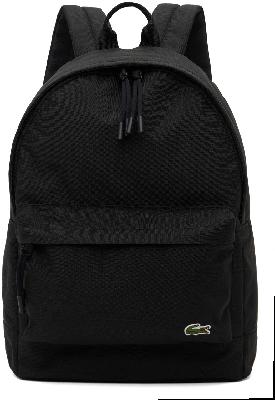 Lacoste Black Polyester Backpack