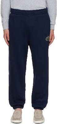 Lacoste Navy Embroidered Patch Lounge Pants