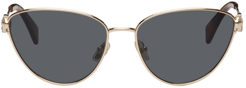 Lanvin Gold Metal Cat-Eye Sunglasses