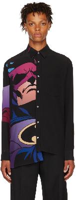 Lanvin Black Batman & Catwoman Shirt