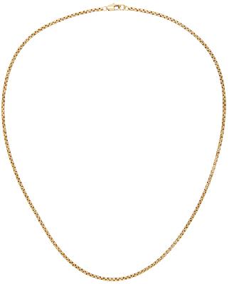 Laura Lombardi Gold Essential Box Chain Necklace