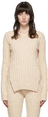 Lauren Manoogian Beige Cotton Sweater
