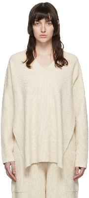 Lauren Manoogian Off-White Pima Cotton Sweater