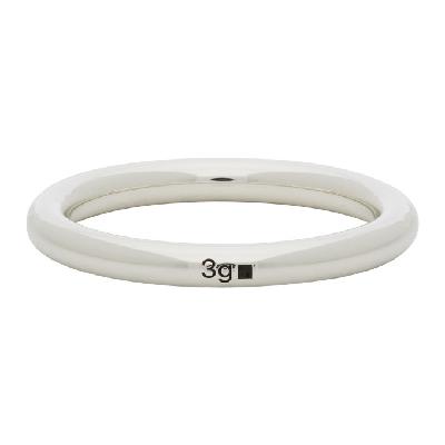 Le Gramme Silver Polished 'Le 3 Grammes' Bangle Ring