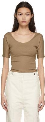 Lemaire Beige Second Skin T-Shirt