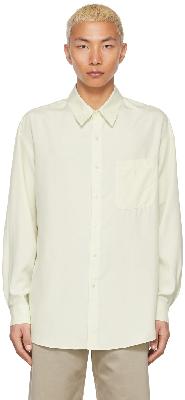 Lemaire Yellow Silk Regular Shirt