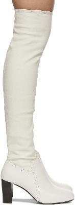 Lemaire White Soft High Boots