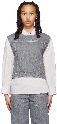 Lemaire Grey Chasuble Blouse