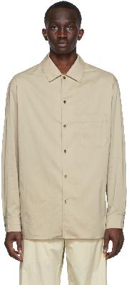 Lemaire Taupe Convertible Collar Shirt
