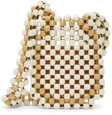 Lemaire Beige & White Wood Pearl Bag