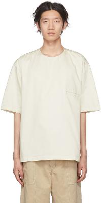 Lemaire Off-White Button Neck Shirt