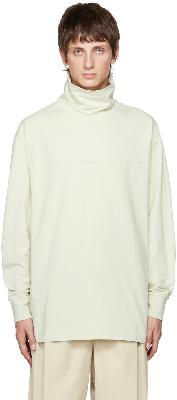 Lemaire Off-White High Collar Sweatshirt