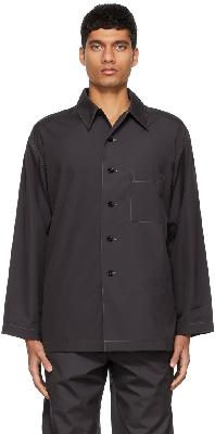 Lemaire SSENSE Exclusive Black Pyjama Shirt