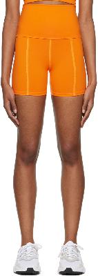 Live the Process Orange Geometric Sport Shorts