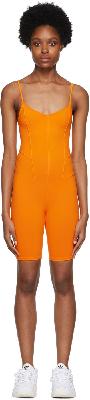 Live the Process Orange Corset Bodysuit