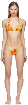 Louisa Ballou Orange Mini Ring Triangle Bikini