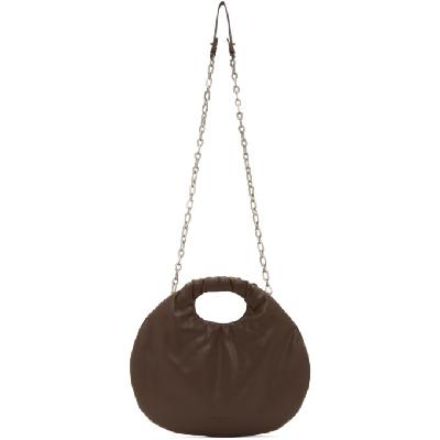 LOW CLASSIC Brown Faux-Leather Egg Bag