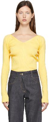 LOW CLASSIC Yellow Rayon Sweater