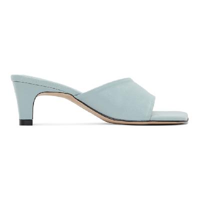 LOW CLASSIC Blue Slide Heeled Sandals