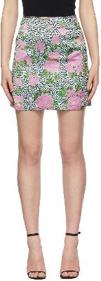 Maisie Wilen Multicolor Dial Up Miniskirt