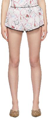 Maisie Wilen White Bedrock Bloomer Shorts