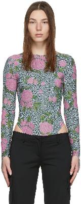 Maisie Wilen SSENSE Exclusive Multicolor Printed Bodysuit