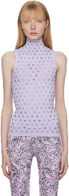 Maisie Wilen Purple Perforated Camisole