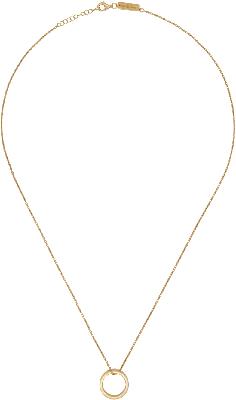 Maison Margiela Gold Numbers Ring Necklace