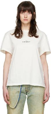 Maison Margiela Off-White Cotton T-Shirt