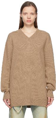 Maison Margiela Tan Wool Sweater