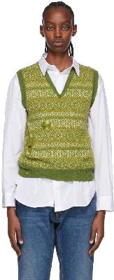Maison Margiela Green Wool Vest