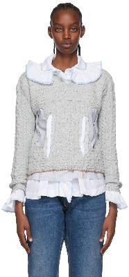 Maison Margiela Grey Cotton Sweater