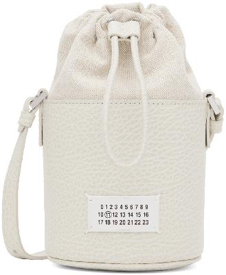 Maison Margiela Off-White Mini Bucket Messenger Bag