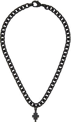 Marcelo Burlon County of Milan Black Cross Chain Necklace