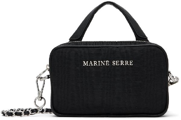 Marine Serre Black Mini Madame Shoulder Bag
