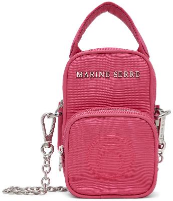 Marine Serre Pink Mini Multiposition Shoulder Bag