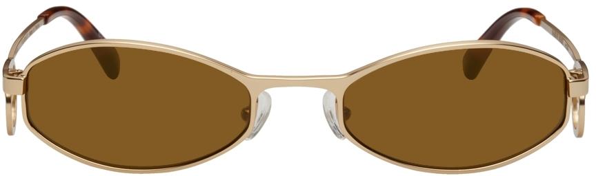 Marine Serre Silver Vuarnet Edition Swirl-Frame Oval Sunglasses