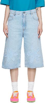 Marni Blue Denim Shorts