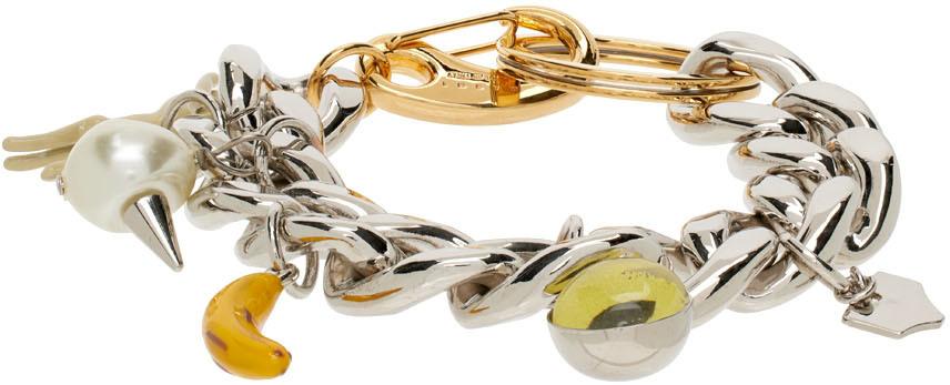 Marni Silver & Gold Found Objects Bracelet