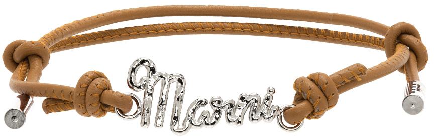 Marni Tan Leather Bracelet