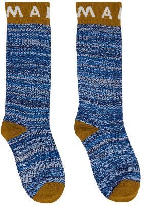 Marni Blue Logo Socks