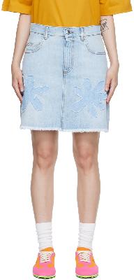 Marni Blue Denim Mini Skirt